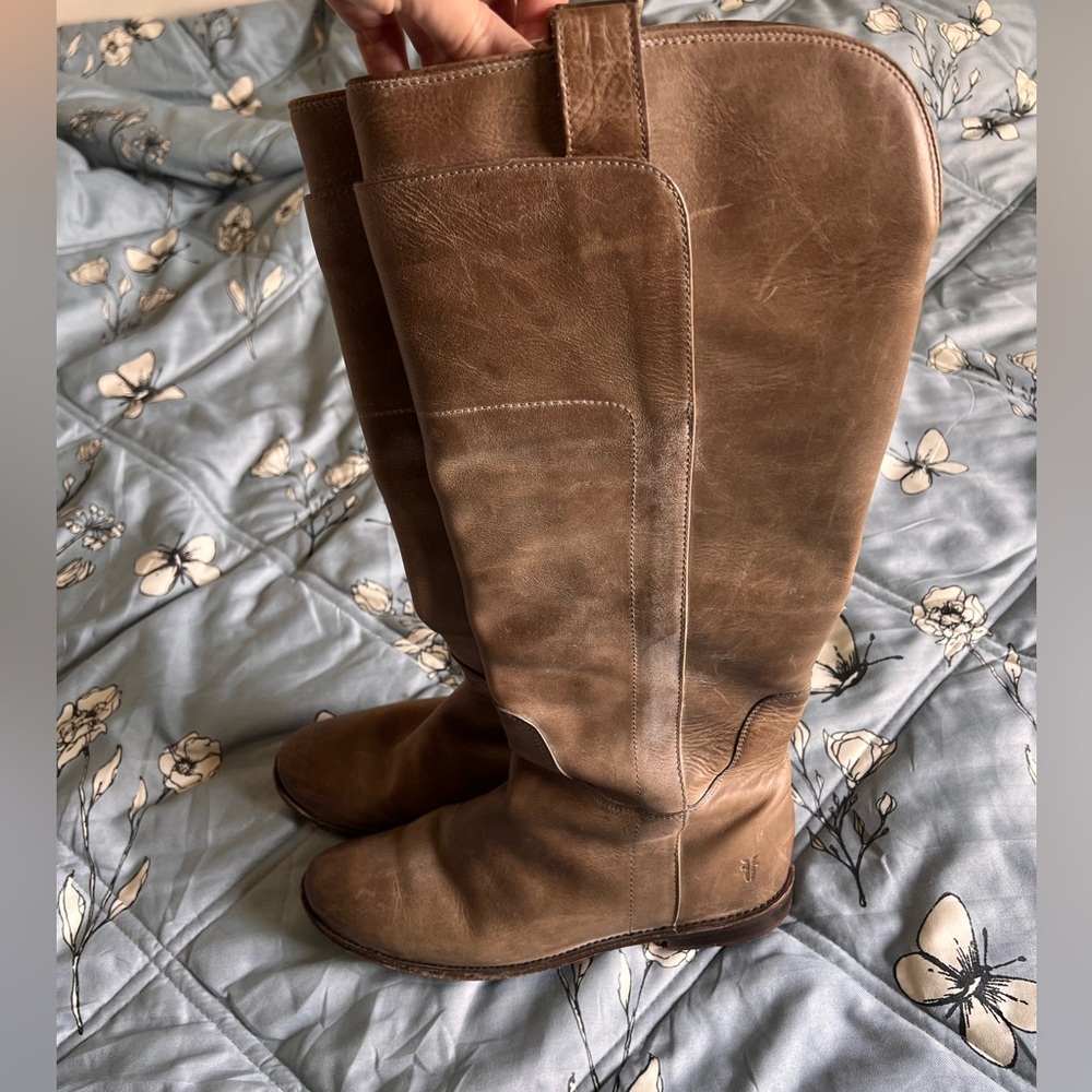 Frye Tan Leather Boots